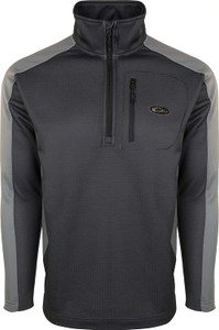 Drake Waterfowl MST Breathelite 1/4 Zip Hoodie - Black/Charcoal Drake Waterfowl MST Breathelite 1/4 Zip Hoodie - Black/Charcoal
