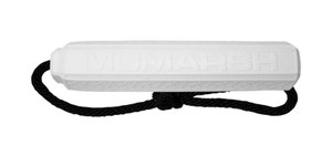 Medium Marking White Dog Training Bumper by MOmarsh Medium Marking White Dog Training Bumper by MOmarsh