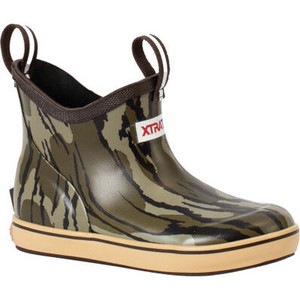 Kids Mossy Oak Bottomland Ankle Deck Boot by Xtratuf Kids Mossy Oak Bottomland Ankle Deck Boot by Xtratuf
