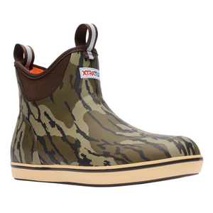 Men's 6 Inch Mossy Oak Bottomland Ankle Deck Boot by XTRATUF Men's 6 Inch Mossy Oak Bottomland Ankle Deck Boot by XTRATUF