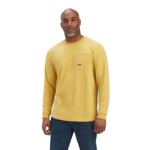Rebar Outdoor Graphic Long Sleeve T-Shirt in Antique Gold by Ariat Rebar Outdoor Graphic Long Sleeve T-Shirt in Antique Gold by Ariat