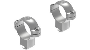 Dual Dovetail Scope Ring Base Silver in High Height with 1 Inch Tube Size by Leupold