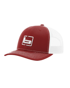 Men's Cardinal Red & White Trucker Snapback Cap by Banded