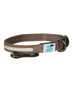Medium Marsh Brown Lighted Dog Collar by Avery