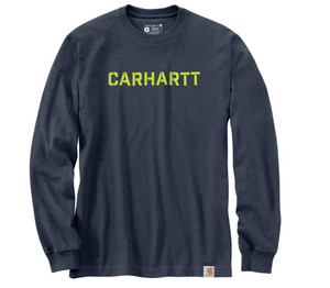 Loose Fit Heavyweight Long Sleeve Logo Graphic Tee by Carhartt Loose Fit Heavyweight Long Sleeve Logo Graphic Tee by Carhartt