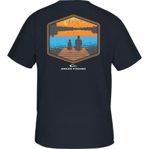 Dock Fishing Sunset Short Sleeve Tee by Drake Dock Fishing Sunset Short Sleeve Tee by Drake