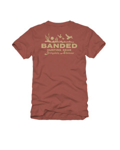 Mens First Flight Short Sleeve Graphic Tee Shirt by Banded