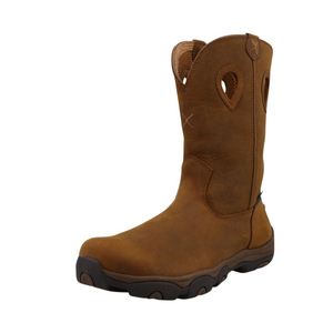 Men's 11 Inch Distressed Saddle Leather Pull On Hiker Boots by Twisted X