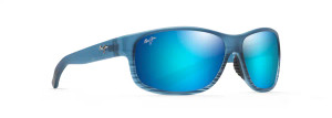 Kaiwi Channel - Blue Black Stripe Frame, Blue Hawaii Lens by Maui Jim MAUI B840-03S Kaiwi Channel - Blue Black Stripe Frame, Blue Hawaii Lens by Maui Jim MAUI B840-03S