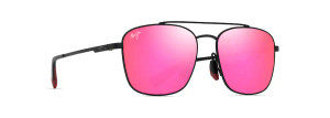 Piwai Asian Fit - Matte Black Frame, MAUI Sunrise Lens by Maui Jim MAUI P645-02A