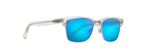 Kawika Sunglasses with Crystal Frame and Blue Hawaii Lens by Maui Jim MAUI B257-05CR Kawika Sunglasses with Crystal Frame and Blue Hawaii Lens by Maui Jim MAUI B257-05CR