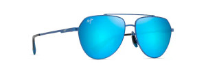 Waiwai Sunglasses With Matte Transparent Blue and Blue Hawaii Lens by Maui Jim MAUI B634-03 Waiwai Sunglasses With Matte Transparent Blue and Blue Hawaii Lens by Maui Jim MAUI B634-03