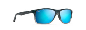 Onshore Sunglasses with Blue Black Stripe Fade Frame and Blue Hawaii Lens by Maui Jim MAUI B798-03S Onshore Sunglasses with Blue Black Stripe Fade Frame and Blue Hawaii Lens by Maui Jim MAUI B798-03S
