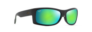 Equator Sunglasses with Matte Black with Olive Interior Frame and MAUIGreen® Lens by Maui Jim MAUI GM848-15 Equator Sunglasses with Matte Black with Olive Interior Frame and MAUIGreen® Lens by Maui Jim MAUI GM848-15