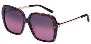 Poolside Sunglasses with Tortoise Frames and Maui Rose Lens by Maui Jim