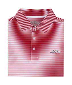Striped Polo in Red by Old Row Striped Polo in Red by Old Row