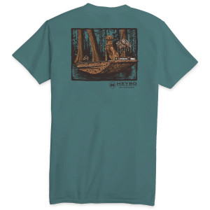 Men's Timber Dog Short Sleeve Graphic Tee Shirt by Heybo