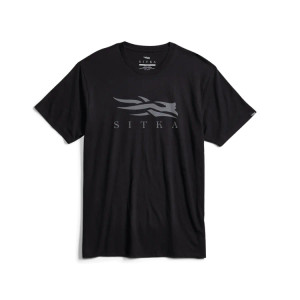 Men's Icon Short-Sleeve T-Shirt by Sitka - Black/Charcoal Men's Icon Short-Sleeve T-Shirt by Sitka - Black/Charcoal