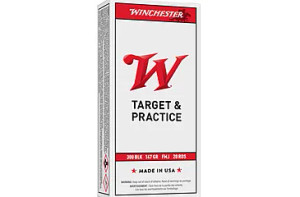 Winchester USA 300 BlackOut 147gr FMJ Rifle Ammunition Winchester USA 300 BlackOut 147gr FMJ Rifle Ammunition