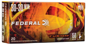 Federal Fusion 150gr 30-30 Winchester Rifle Ammunition Federal Fusion 150gr 30-30 Winchester Rifle Ammunition