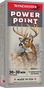 Winchester 30-30, 170 Grain Power-Point, Rifle Ammunition - Box Winchester 30-30, 170 Grain Power-Point, Rifle Ammunition - Box