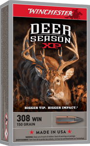 Winchester Deer Season XP .308 Winchester, 150 Grain Centerfire, Rifle Ammunition - Box Winchester Deer Season XP .308 Winchester, 150 Grain Centerfire, Rifle Ammunition - Box