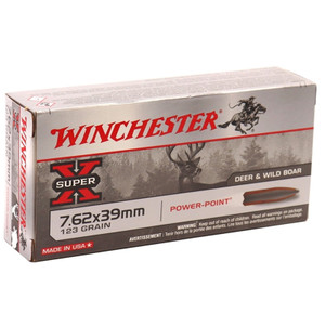 Winchester Super X 2,365 fps 7.62x39mm 123 Grain Pointed Soft Point Rifle Ammunition