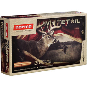 Norma Whitetail 3,051 fps 270 Winchester 130 Grain Pointed Soft Point Rifle Ammunition