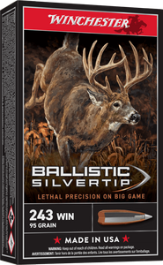Winchester Ballistic Silvertip .243 Win 95gr Big Game Rifle Ammunition Winchester Ballistic Silvertip .243 Win 95gr Big Game Rifle Ammunition