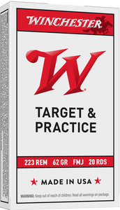 Winchester USA 223 Rem 62gr FMJ Rifle Ammunition Winchester USA 223 Rem 62gr FMJ Rifle Ammunition