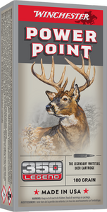 Winchester Power-Point .350 Legend 180 Grain, Rifle Ammunition - Box Winchester Power-Point .350 Legend 180 Grain, Rifle Ammunition - Box