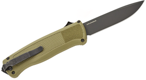 Ranger Green 3.4 Inch Blade ShootOut Auto Out The Front Drop Point Knife by Benchmade