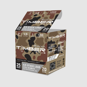 Migra Timber Plus 20 Gauge 3" 1-1/2oz 1350fps Staxd Bismuth and Steel Shot Migra Timber Plus 20 Gauge 3" 1-1/2oz 1350fps Staxd Bismuth and Steel Shot