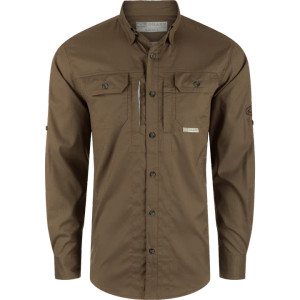 Men's Wingshooters Trey Dobby Long Sleeve Button Down Shirt by Drake