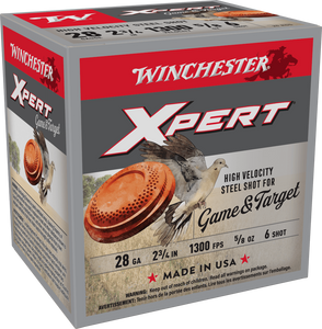 Winchester Xpert 1300fps 28 Gauge 2-3/4" 5/8oz #6 Shot Shotgun Ammunition