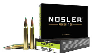Nosler 180gr 300 Winchester Magnum Ballistic Tip Rifle Ammunition Nosler 180gr 300 Winchester Magnum Ballistic Tip Rifle Ammunition