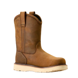 Men's Rebar Wedge Pull On Waterproof Leather Work Boots by Ariat