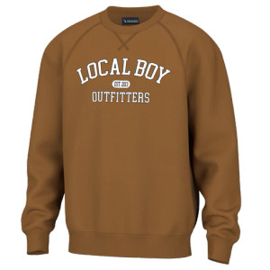 Unisex Collegiate Cotton Long-Sleeve Crewneck by Local Boy Unisex Collegiate Cotton Long-Sleeve Crewneck by Local Boy