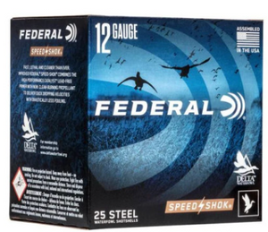 Federal Speed-Shok 12 Gauge 1550fps 3-1/2 inch 1-3/8oz #BB Steel Shot Federal Speed-Shok 12 Gauge 1550fps 3-1/2 inch 1-3/8oz #BB Steel Shot