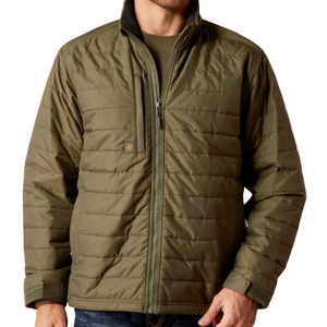 Rebar Cordura Ripstop Lightweight Insulated Jacket in Beetle by Ariat - Front Rebar Cordura Ripstop Lightweight Insulated Jacket in Beetle by Ariat - Front