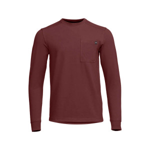 Foothills Long-Sleeve Crew Shirt by Sitka - Dark Red Foothills Long-Sleeve Crew Shirt by Sitka - Dark Red