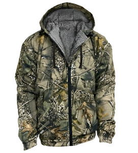 Men's Hooded Sherpa Fleece Jacket Fleece by World Famous Sports Men's Hooded Sherpa Fleece Jacket Fleece by World Famous Sports