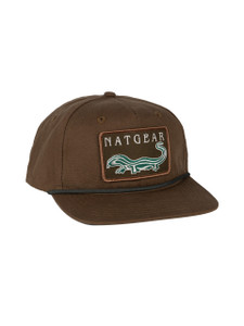 Lost Hat Co. Tobacco Retro Logo Goat Rope Cap by Natural Gear Lost Hat Co. Tobacco Retro Logo Goat Rope Cap by Natural Gear