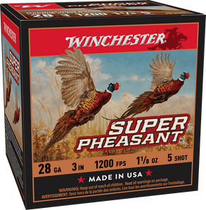 Winchester Super Pheasant 1,200 fps 28 Gauge 3 1-18 oz. #5 Lead Shot Shotgun Ammunition Winchester Super Pheasant 1,200 fps 28 Gauge 3 1-18 oz. #5 Lead Shot Shotgun Ammunition