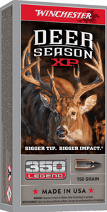 Winchester Deer Season XP .350 Legend, 150 Grain Extreme Point Polymer Tip, Rifle Ammunition - Box Winchester Deer Season XP .350 Legend, 150 Grain Extreme Point Polymer Tip, Rifle Ammunition - Box