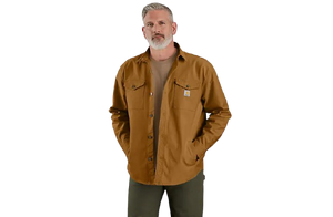 Monatana Rugged Flex Loose Fit Heavyweight Duck Shirt Jac by Carhartt