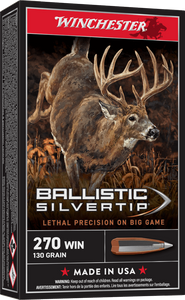Winchester Ballistic Silvertip .270 Win 130gr Big Game Rifle Ammunition Winchester Ballistic Silvertip .270 Win 130gr Big Game Rifle Ammunition