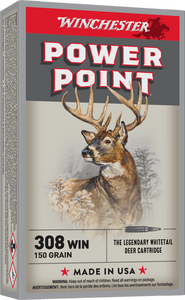 Winchester Power-Point 308 Win, 150 Grain Super-X, Rifle Ammunition - Box Winchester Power-Point 308 Win, 150 Grain Super-X, Rifle Ammunition - Box