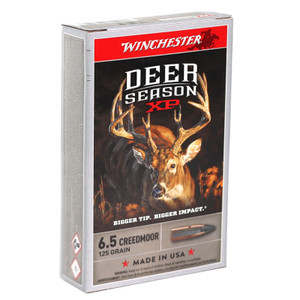 Winchester Deer Season XP 2,850 fps 6.5 Creedmoor 125 Grain Extreme Point Polymer Tip Rifle Ammunition