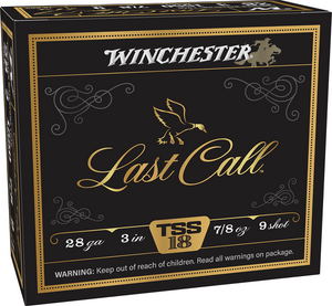 Winchester Last Call 1,550 fps 28 Gauge 3" 7/8 oz. #9 Tungsten Steel Shot Shotgun Ammunition Winchester Last Call 1,550 fps 28 Gauge 3" 7/8 oz. #9 Tungsten Steel Shot Shotgun Ammunition